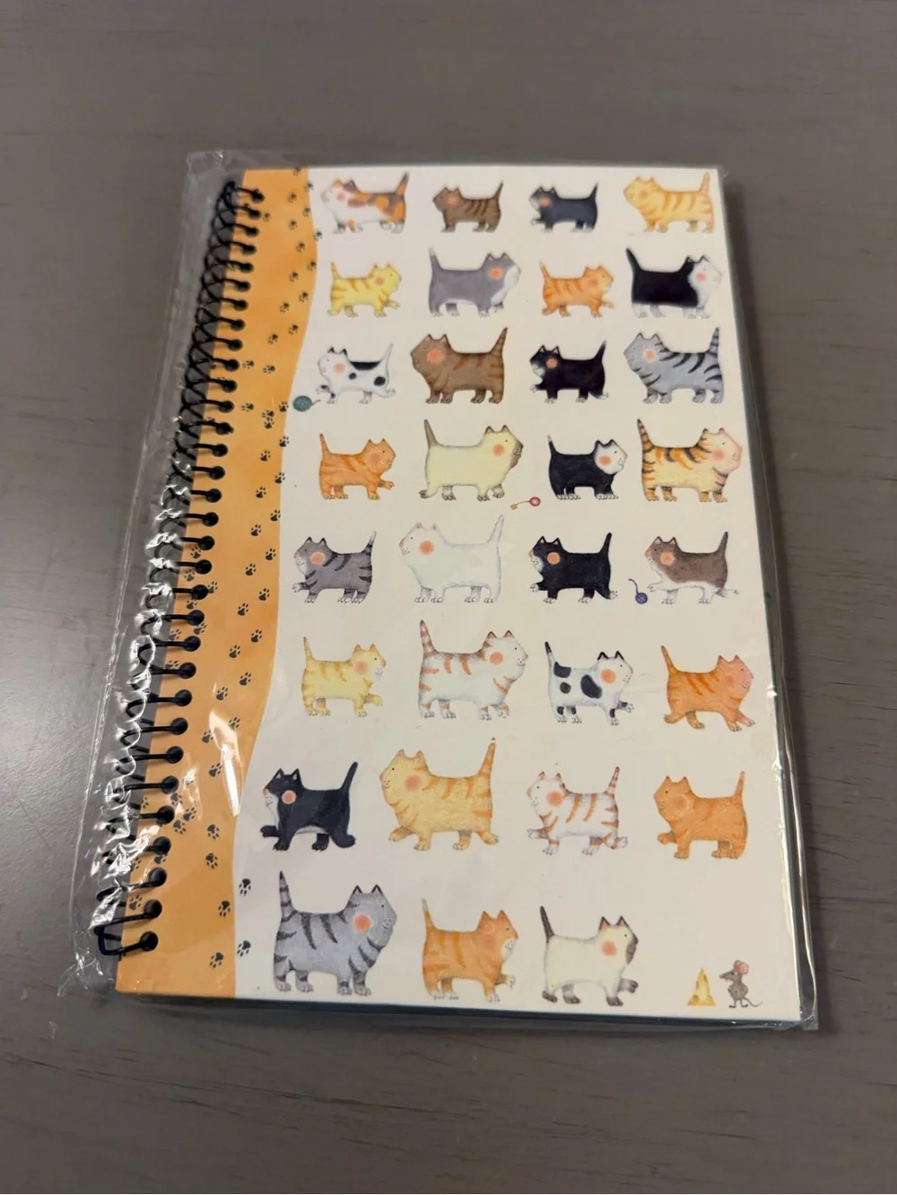 Diane Patterson Cat Journal Notebook  2004 NEW Spiral Bound Lined Whimsical 9x6”